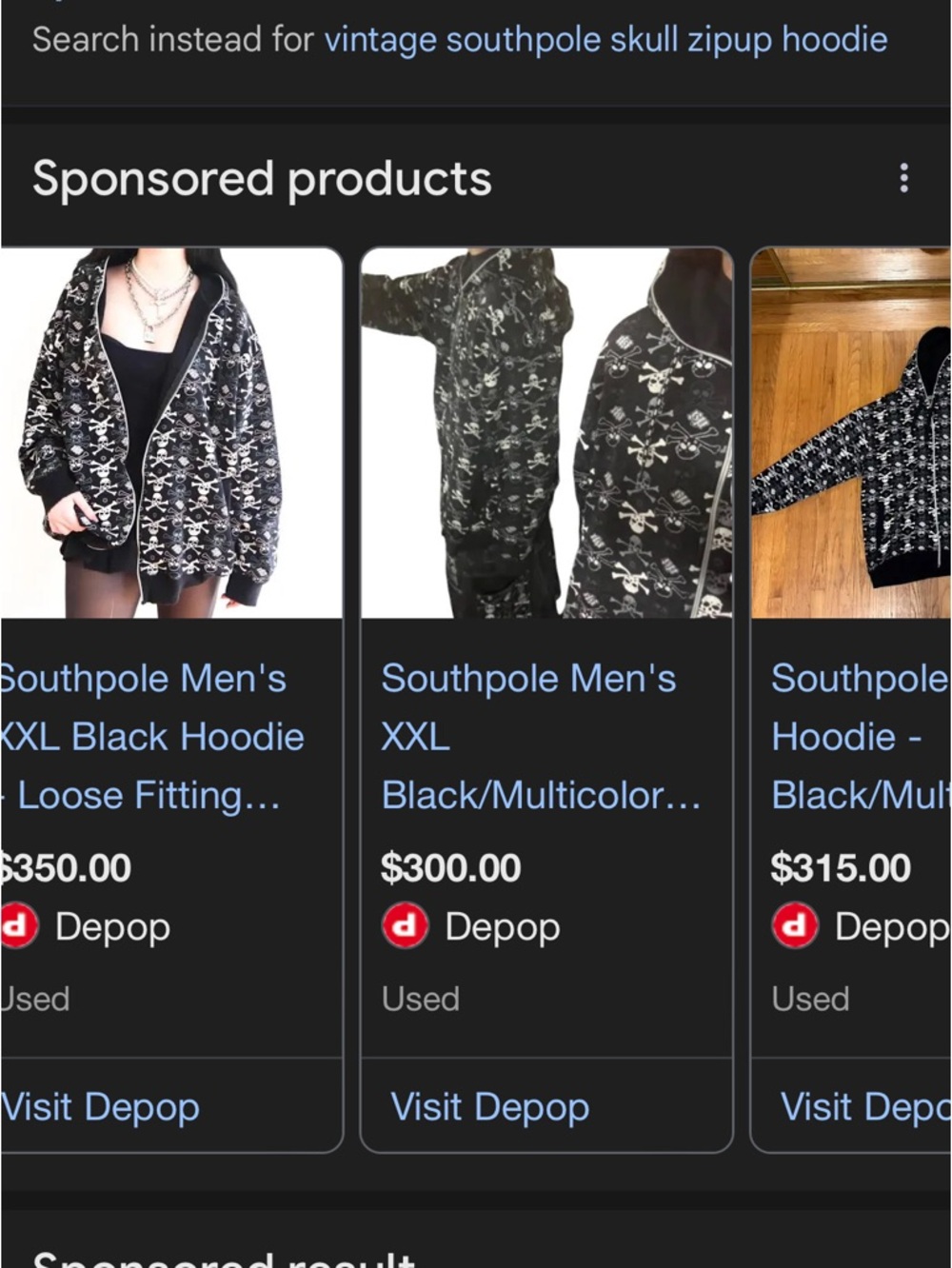 Vintage Southpole Skull & Crossbones Hoodie – Men’s XXL Y2K Rare - Picture 11 of 11